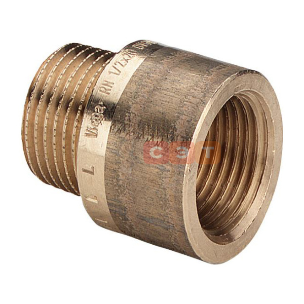 Удлинитель бронзовый НВ   1/2" х 15 (Viega)